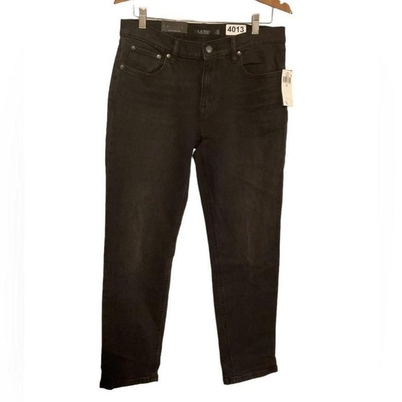 Lauren by Ralph Lauren black relaxed taper jeans‎ size 6 - Picture 2 of 5